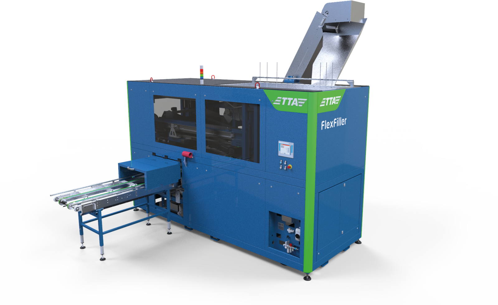 Geautomatiseerd systeem voor het vullen van potten en trays met substraat: de TTA-ISO FlexFiller.